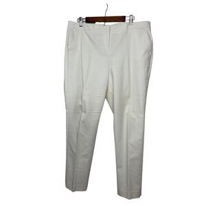 Vince Camuto pants slacks trousers chinos women's 14 white slash pockets work